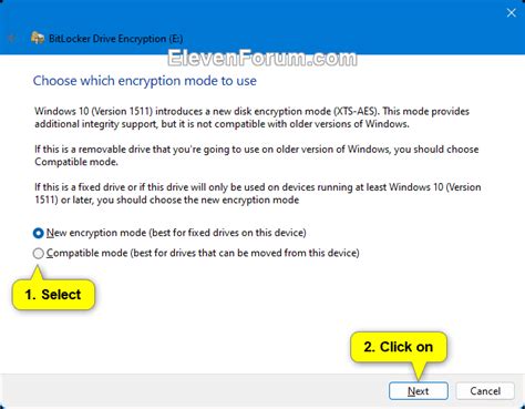 Turn On BitLocker for Fixed Data Drive i